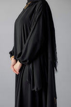 Load image into Gallery viewer, The Black Chiffon Cape