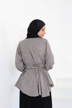 Load image into Gallery viewer, Serene Croisé Blouse in Grey Linen