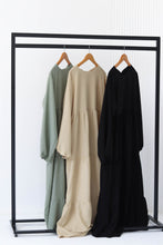Load image into Gallery viewer, Tiered Linen Maxi Dress.