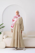 Load image into Gallery viewer, Tiered Linen Maxi Dress.