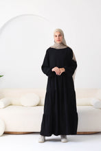 Load image into Gallery viewer, Tiered Linen Maxi Dress.