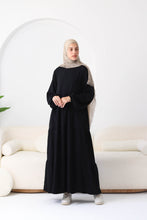 Load image into Gallery viewer, Tiered Linen Maxi Dress.